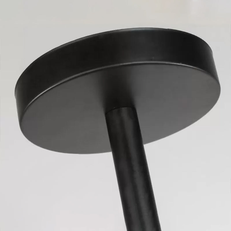 Radial Chandelier Lights Industrial Style Metal Hanging Pendant Lights in Black