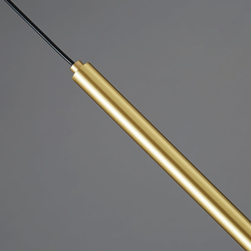 Contemporary Hanging Ceiling Light Linear Crystal Linear Pendant Light for Bedroom