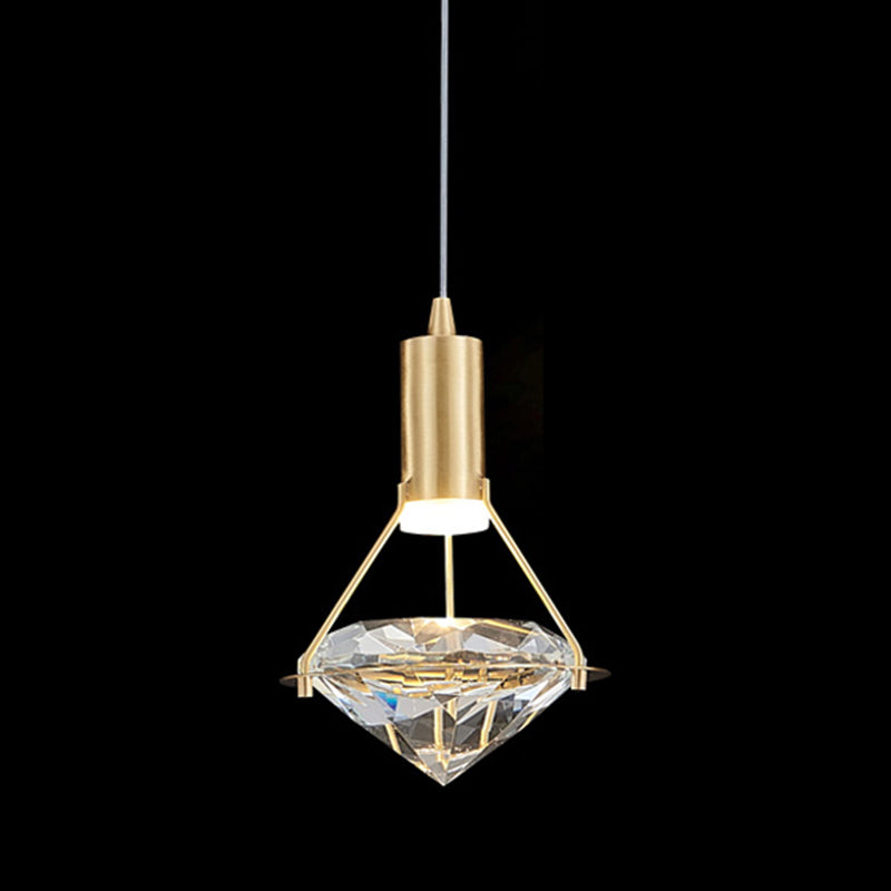 Geometry Hanging Lights Modern Style Crystal Hanging Light Fixtures