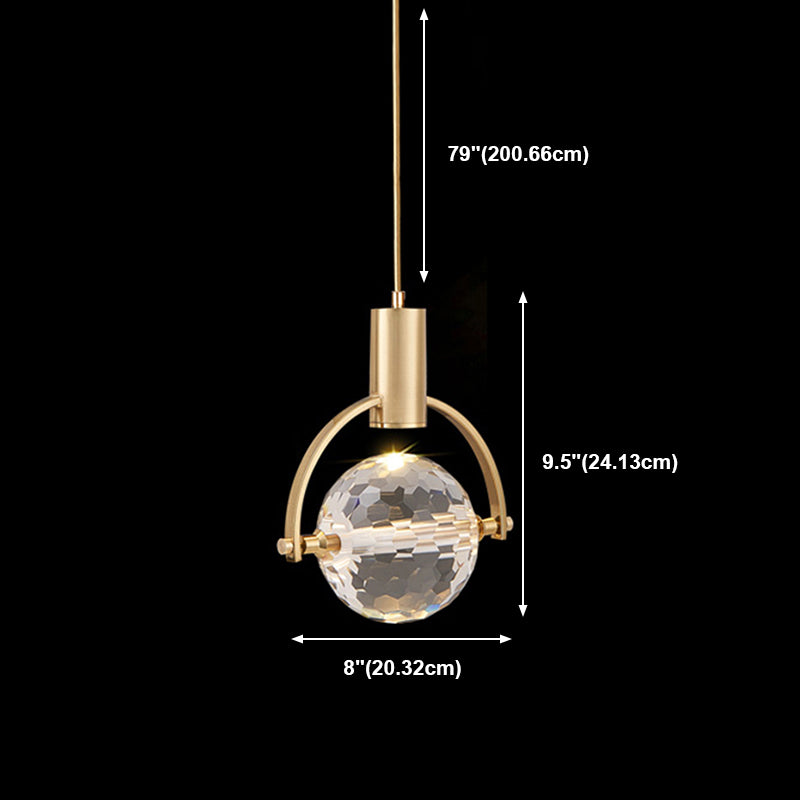 Geometry Hanging Lights Modern Style Crystal Hanging Light Fixtures