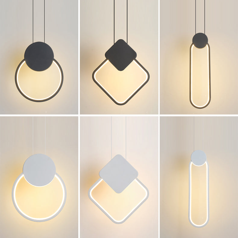 Geometric Ceiling Pendant Light Metal Modern LED Pendant Lighting