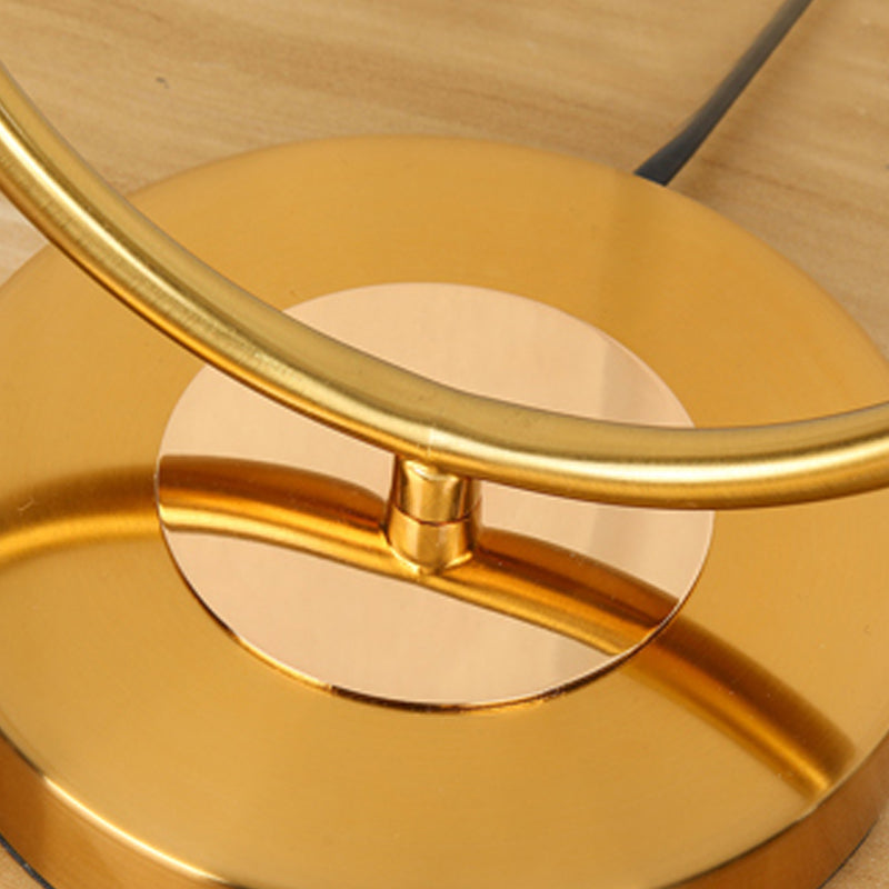 Glass Ball Shade Desk Lamp Household Desk Lighting Fixture for Sitting Room