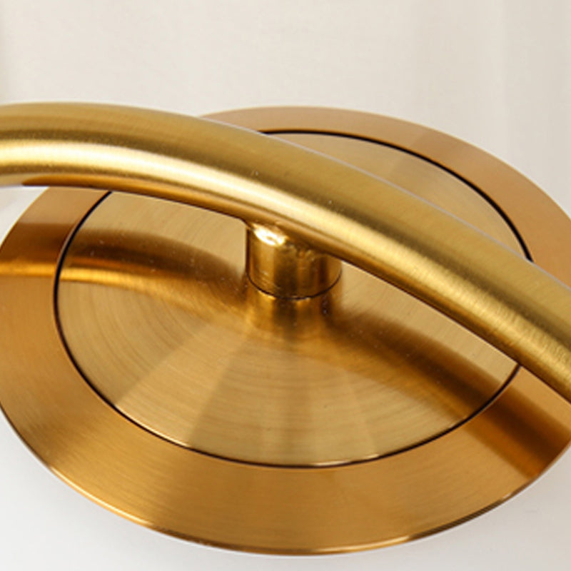 Glass Ball Shade Desk Lamp Household Desk Lighting Fixture for Sitting Room