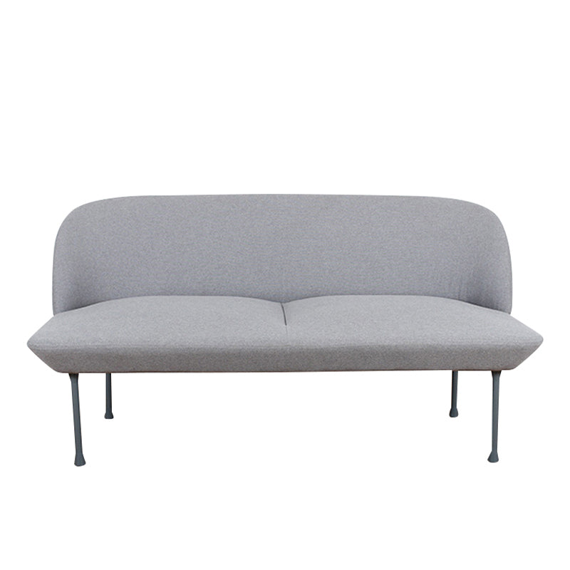 30.71" H Linen Armless Contemporary Sofa with Tight Back for Apartment