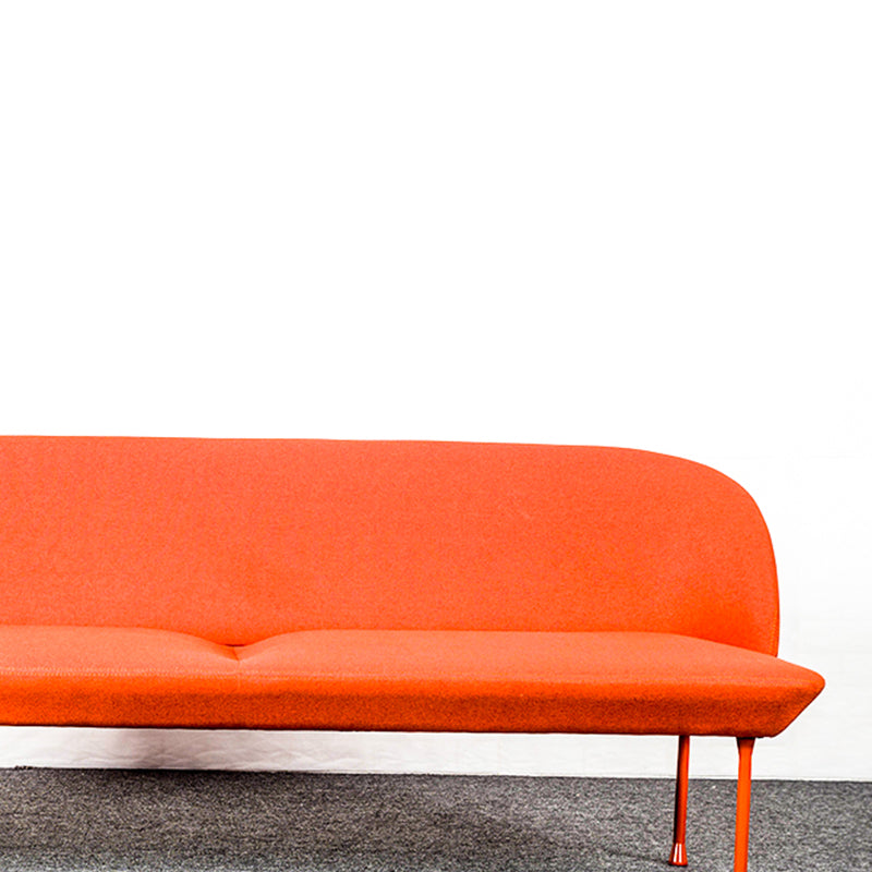 30.71" H Linen Armless Contemporary Sofa with Tight Back for Apartment