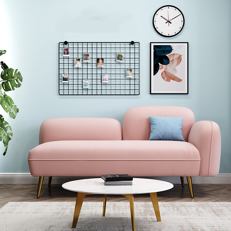 Hair Pin Legs Tight Back Square Arm Transitional Modern Loveseat for Apartment