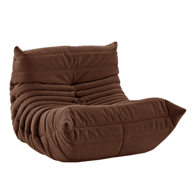 Ultra-Modern Single Seat Biscuit Back Sofa 35.43"D x 39.37"W x 27.6"H Armless Sofa