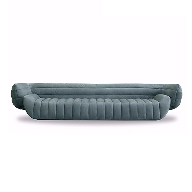Transitional Modern Biscuit Back Sofa 23.62"High Velvet Tuxedo Arm Chesterfield Sofa