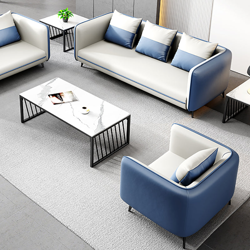 Modernes Büro-Smoking-Sofa mit Polsterkissen für Bonuszimmer, Wohnzimmer