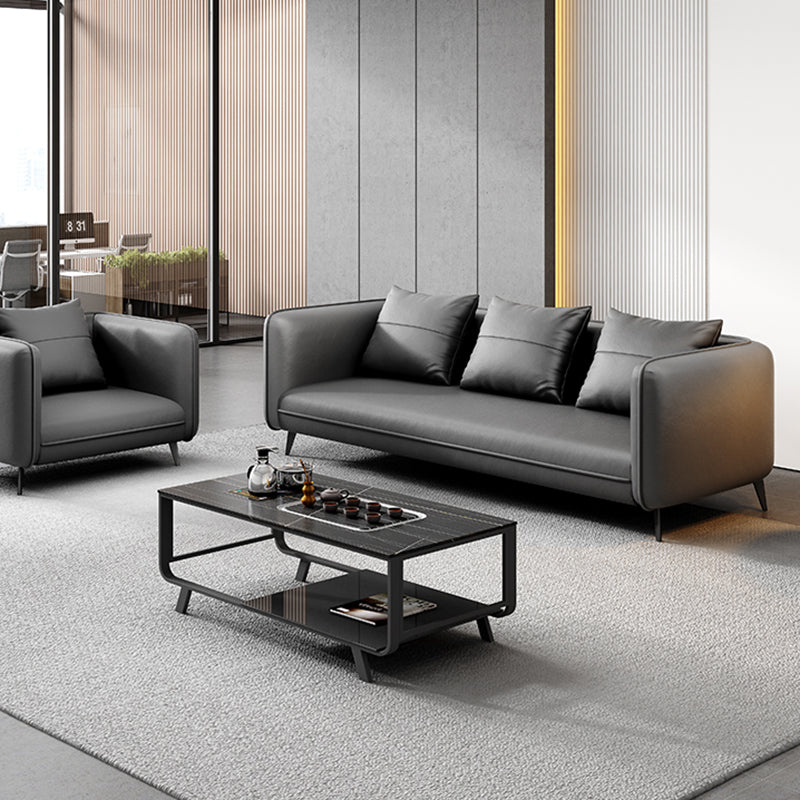 Modernes Büro-Smoking-Sofa mit Polsterkissen für Bonuszimmer, Wohnzimmer