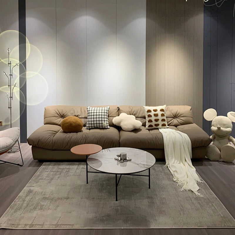 29.53" H Scandinavian Armless Sofa with Tufted Back Sofa for Living Room