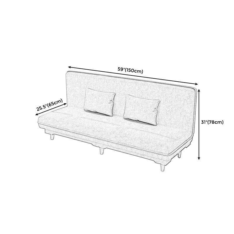 Contemporary Tight Back Convertible Sleeper Sofa for Bonus Room