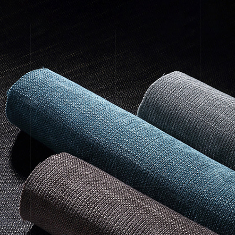 30.31" H Linen Armless Sofa with Biscuit Back Foldable Convertible Sofa