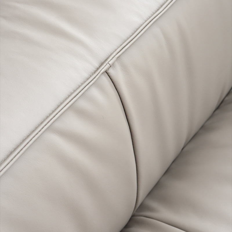 25.59" H Square Arm Modern Sofa with Tight Back Brown Sofa for Living Room