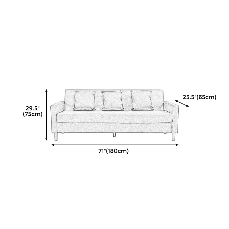 28,35 "H Leinenquadratarm modernes Sofa mit enges, rutschloser Sofa
