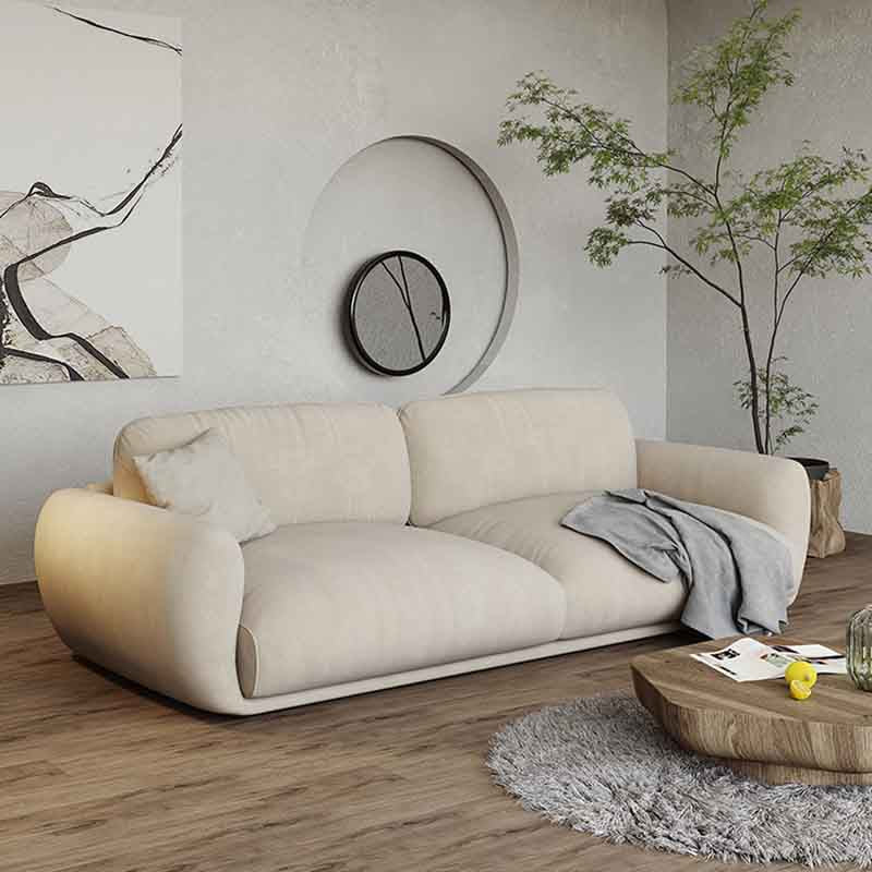 Square Arm Loose Back Sofa 39"W Modern Sofa for Living Room