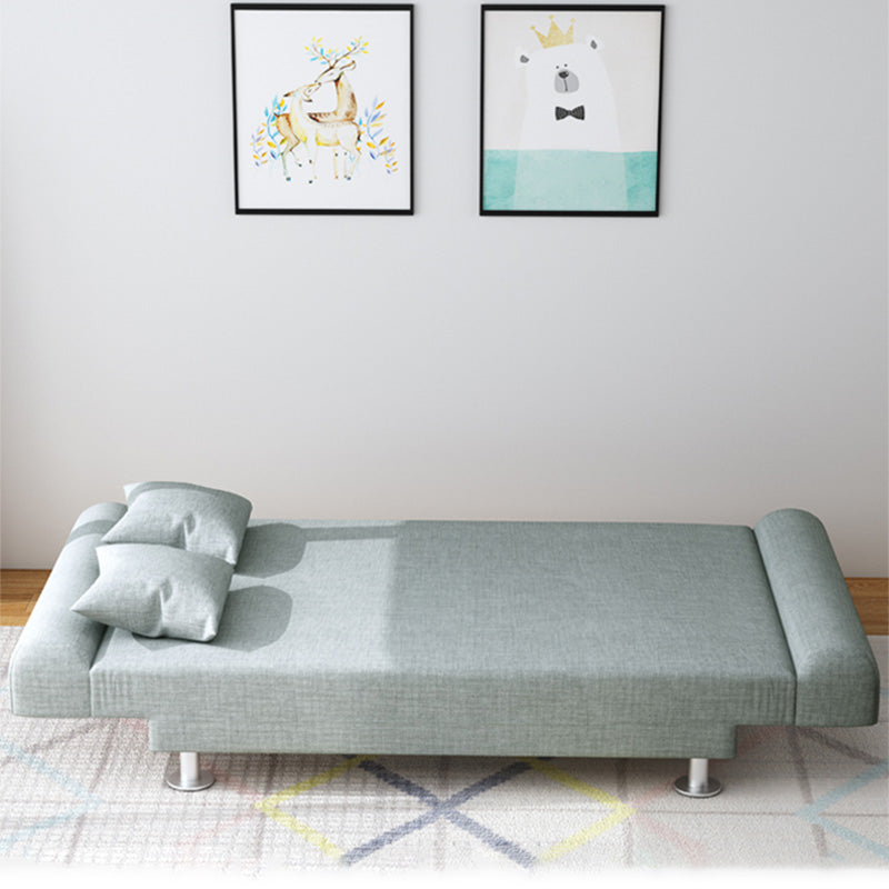 29.53" H Linen Armless Sofa with Tight Back Convertible Sofa for Living Room, Apartment