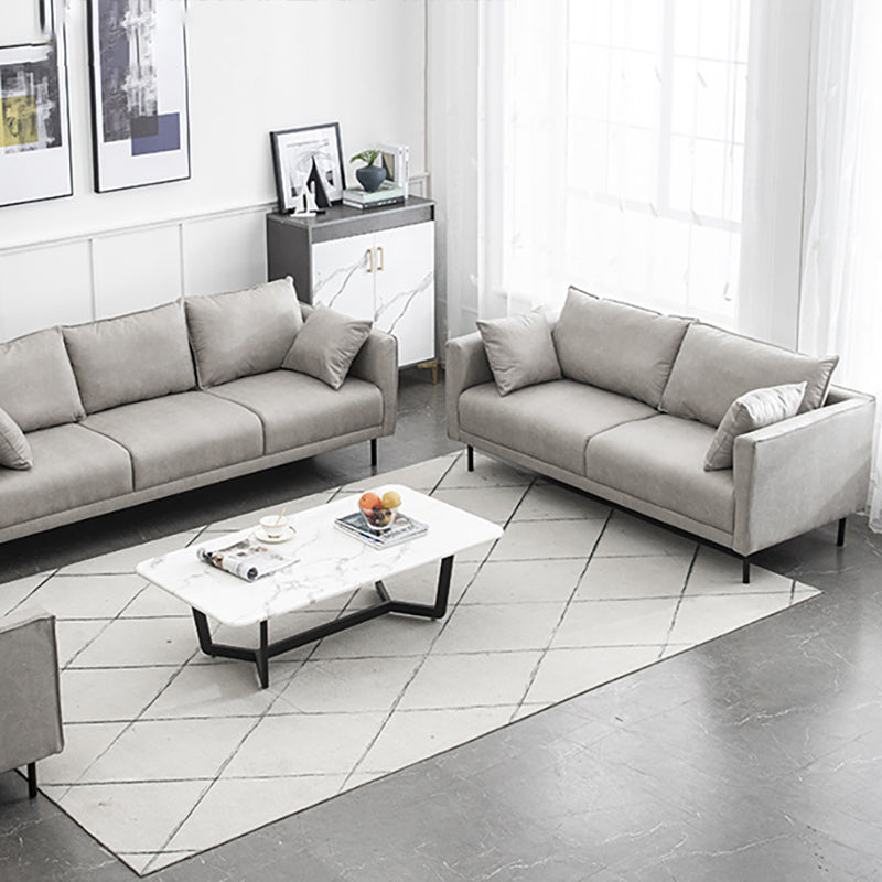 Modern Style Wooden Base Namib & Leather Art Multi-color Selection of Rectangular Sofa