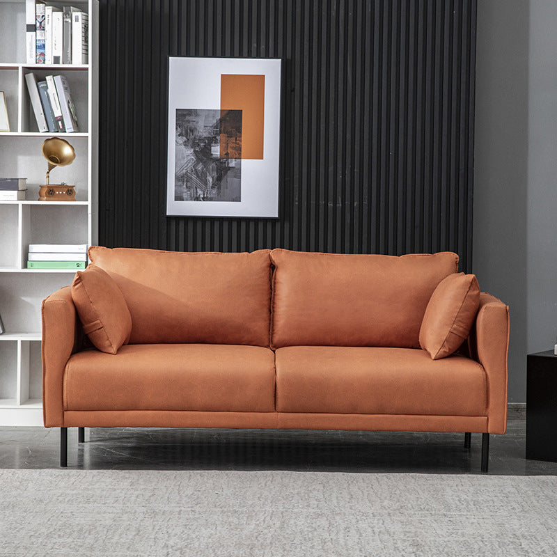 Modern Style Wooden Base Namib & Leather Art Multi-color Selection of Rectangular Sofa