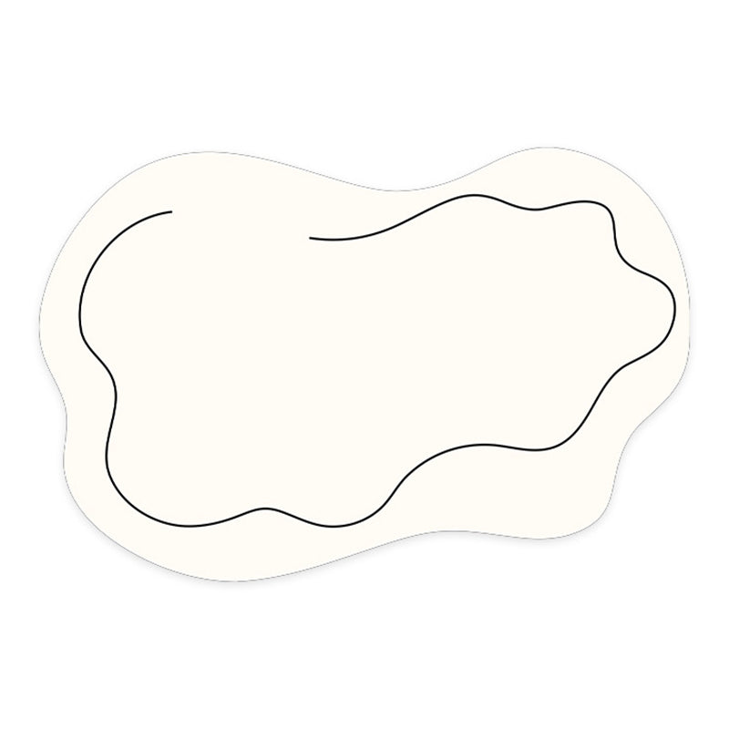 Witte curve tapijten polyester modern tapijt vlekbestendig tapijt voor woonkamer