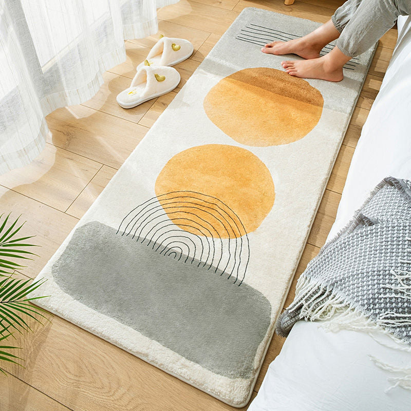 Donkerbruin eenvoudig tapijten polyester kleur klont tapijt vlekbestendig vloerkleed voor woonkamer