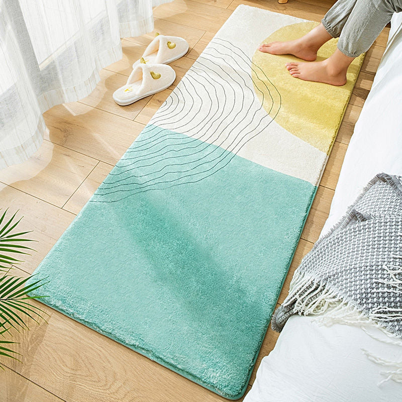 Donkerbruin eenvoudig tapijten polyester kleur klont tapijt vlekbestendig vloerkleed voor woonkamer