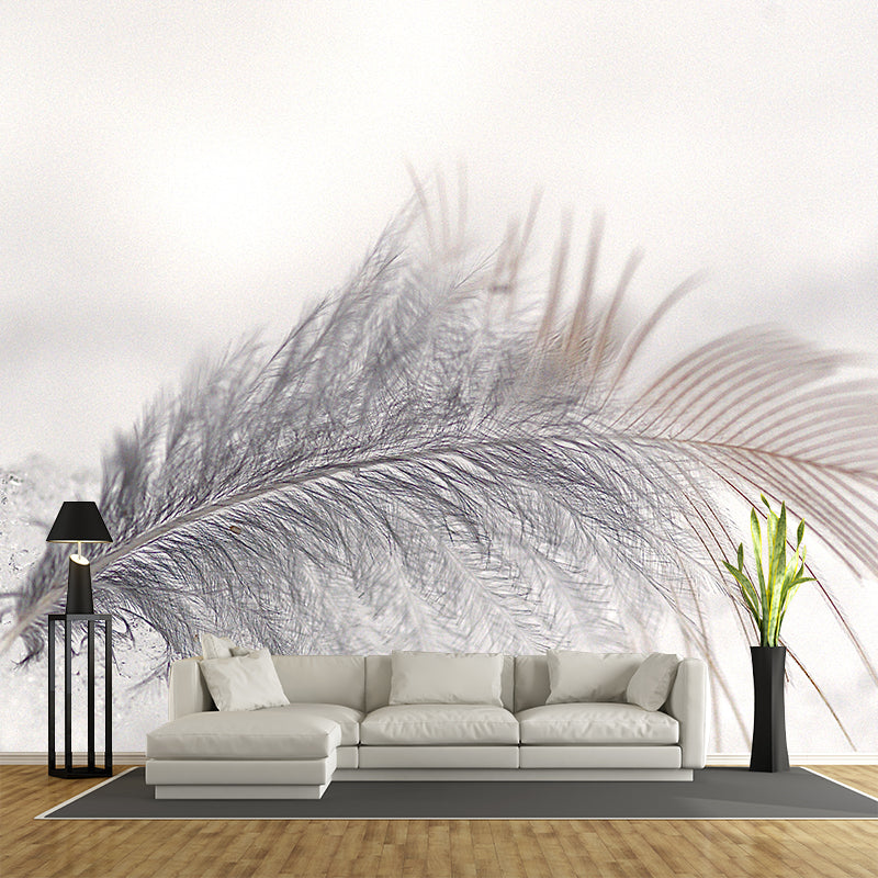 Photography Stain Resistant Mural Wallpaper Feather Indoor Wall Mural