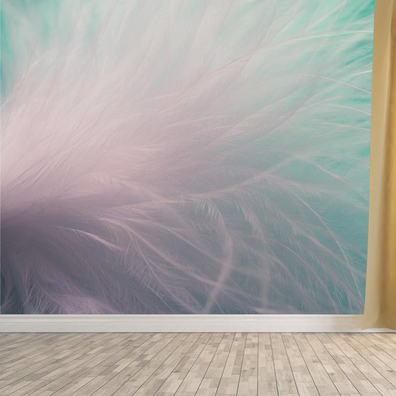 Photography Stain Resistant Mural Wallpaper Feather Indoor Wall Mural