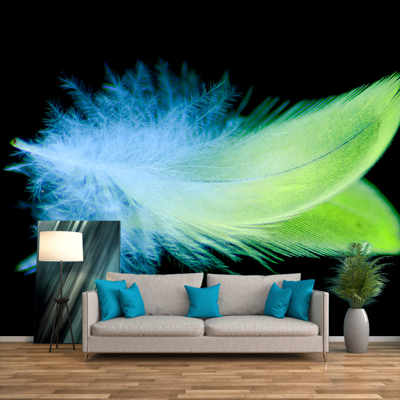 Photography Environment Friendly Mural Wallpaper Feather Decoration Bedroom Wall Mural
