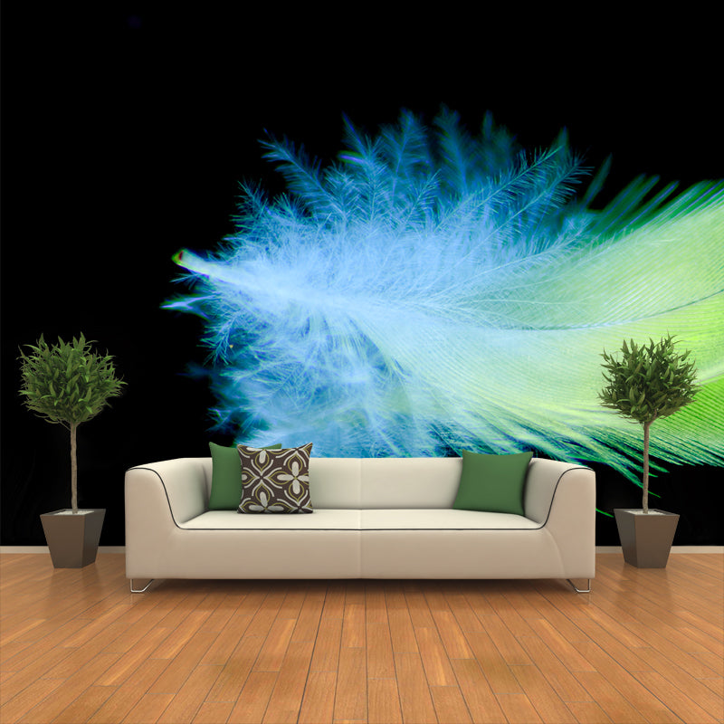Photography Environment Friendly Mural Wallpaper Feather Decoration Bedroom Wall Mural