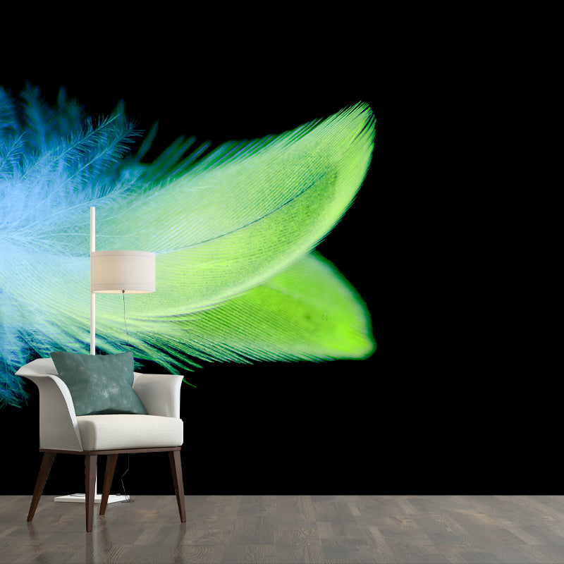 Photography Environment Friendly Mural Wallpaper Feather Decoration Bedroom Wall Mural