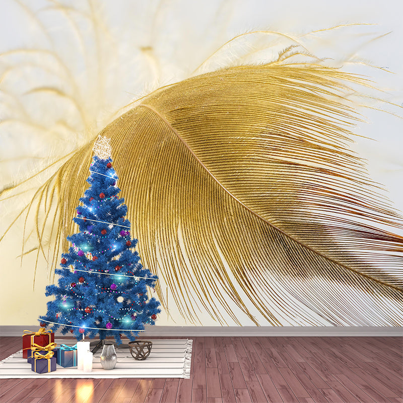 Feather Mildew Resistant Wallpaper Photography Sleeping Room Wall Mural