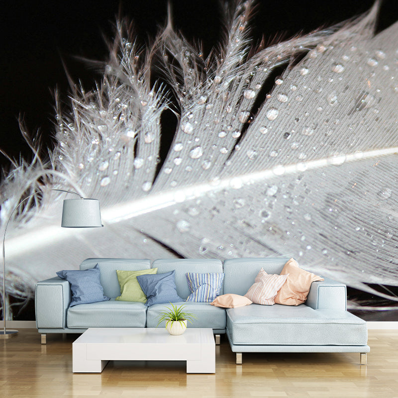 Photography Mural Wallpaper Environment Friendly Feather Indoor Wall Mural