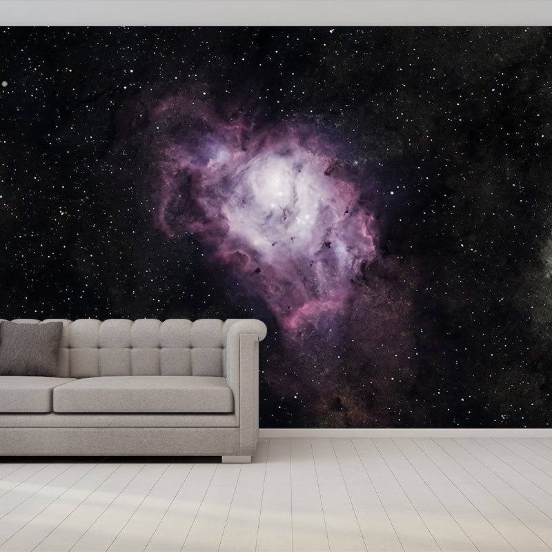Universe Resistant Mural Wallpaper Environment Friendly Sleeping Room Wall Mural