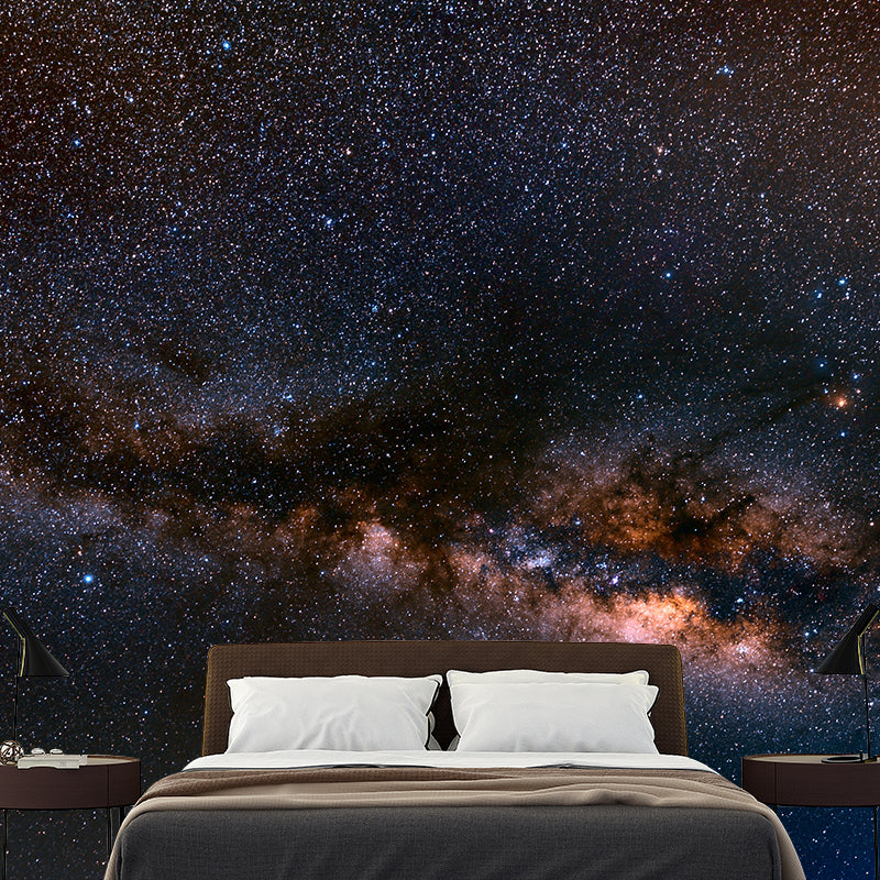 Universe Resistant Mural Wallpaper Environment Friendly Sleeping Room Wall Mural
