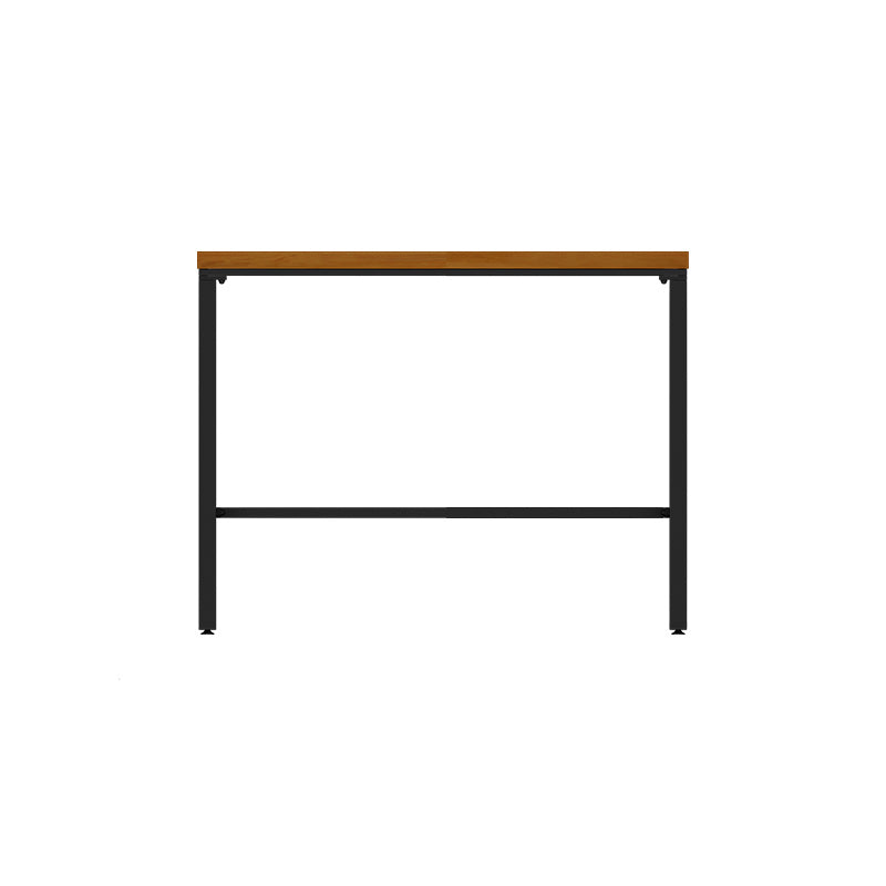 Brown Modern Style Bar Table Solid Wood and Iron Breakroom Bar Table