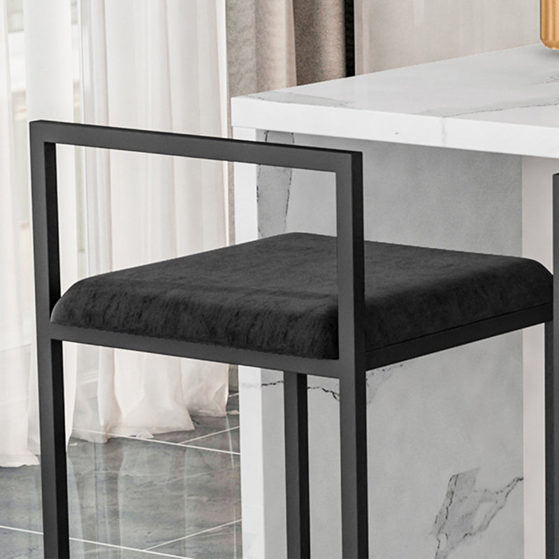 Barhocker im skandinavischen Stil mit Kufenbeinen, quadratischer Sitzhocker für die Küchenbar