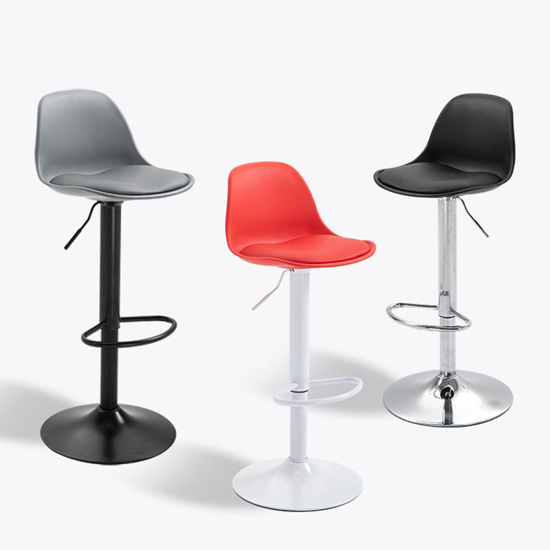 Taburete de bar de estilo escandinavo con taburete de mostrador de asiento de cuero para barra de cocina