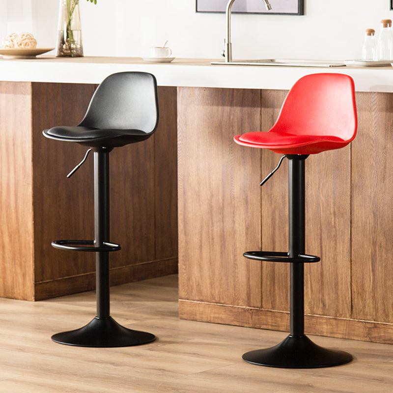 Taburete de bar de estilo escandinavo con taburete de mostrador de asiento de cuero para barra de cocina