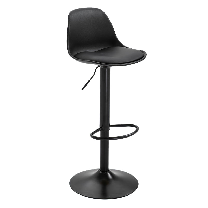 Taburete de bar de estilo escandinavo con taburete de mostrador de asiento de cuero para barra de cocina