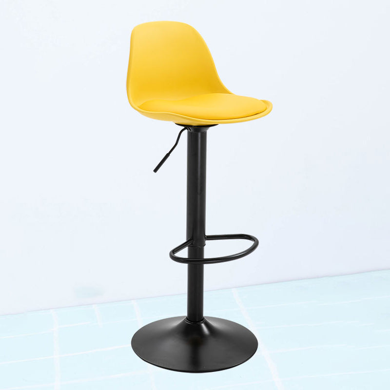 Taburete de bar de estilo escandinavo con taburete de mostrador de asiento de cuero para barra de cocina