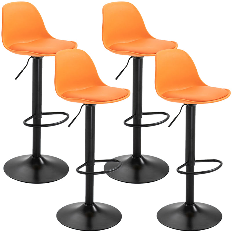 Taburete de bar de estilo escandinavo con taburete de mostrador de asiento de cuero para barra de cocina
