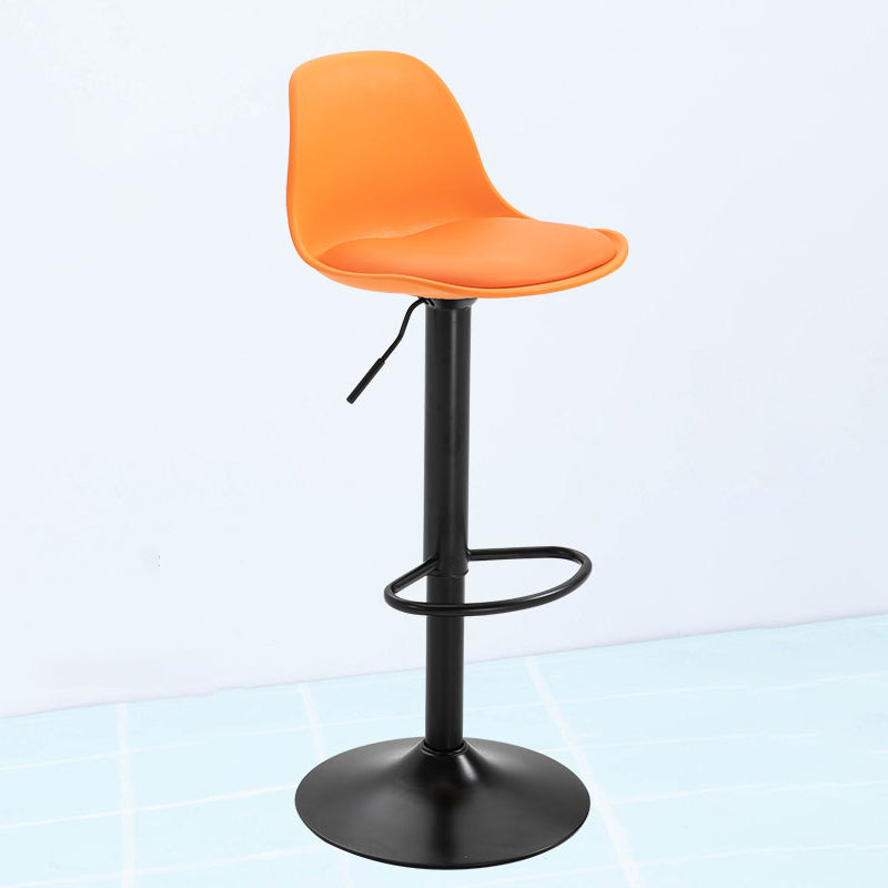Taburete de bar de estilo escandinavo con taburete de mostrador de asiento de cuero para barra de cocina