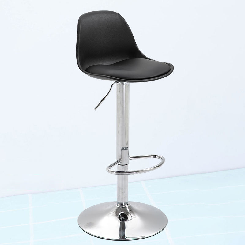 Taburete de bar de estilo escandinavo con taburete de mostrador de asiento de cuero para barra de cocina