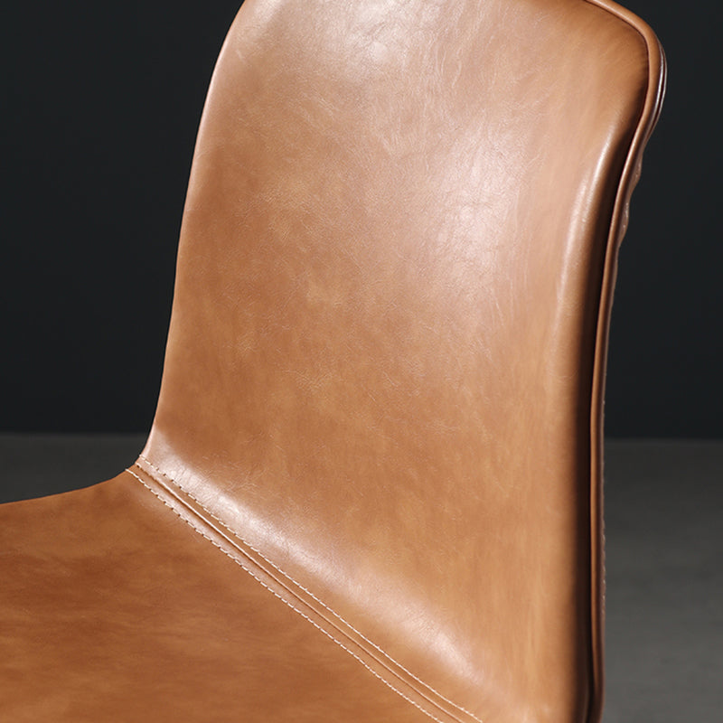 Destiertes Leder einfacher Barhocker Nordic Indoor Hoher Hocker mit Eimersitz