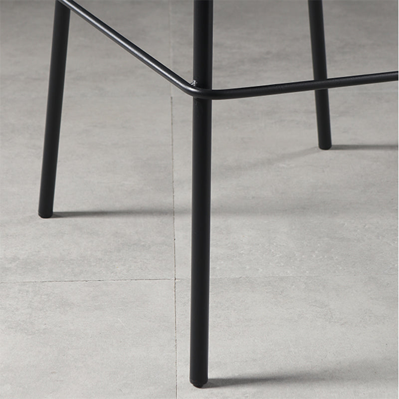 Destiertes Leder einfacher Barhocker Nordic Indoor Hoher Hocker mit Eimersitz