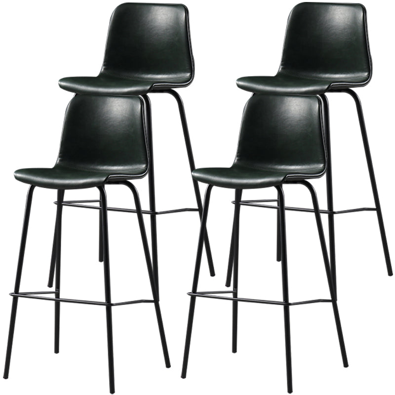 Destiertes Leder einfacher Barhocker Nordic Indoor Hoher Hocker mit Eimersitz