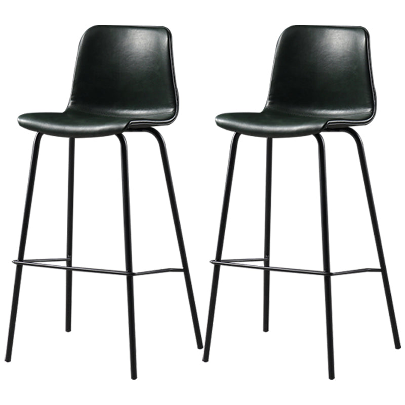 Destiertes Leder einfacher Barhocker Nordic Indoor Hoher Hocker mit Eimersitz