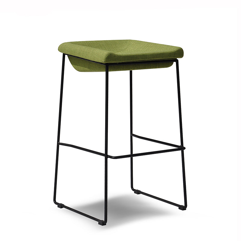 Industrial Style Barstool Indoor Metal Black 4 Legs Barhocker für Restaurant