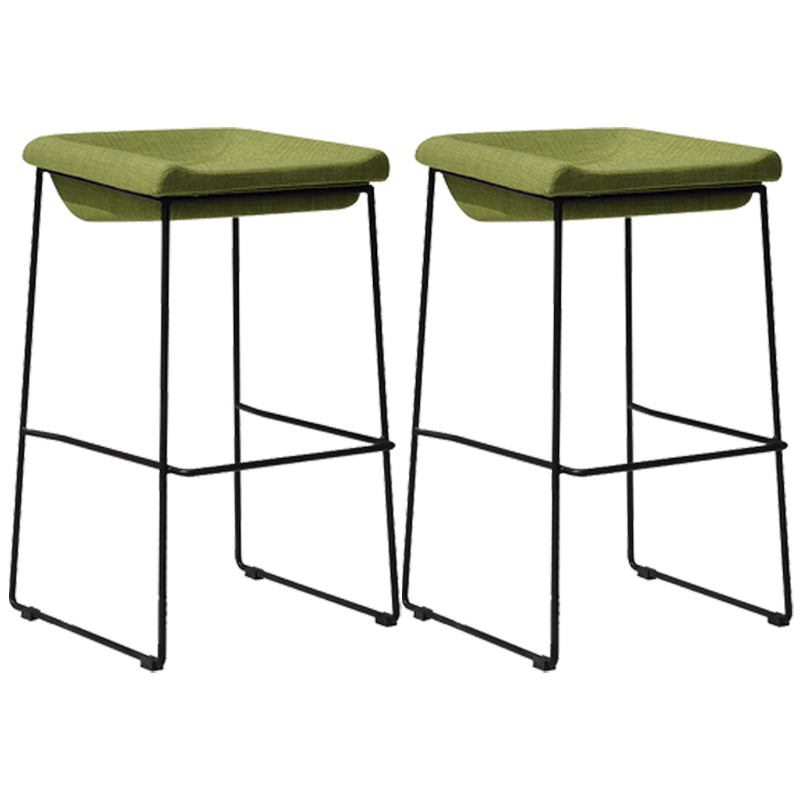 Industrial Style Barstool Indoor Metal Black 4 Legs Barhocker für Restaurant